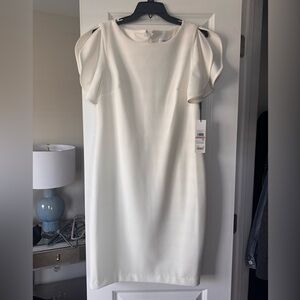 Calvin Klein Ivory Cocktail Sheath Dress Size 12  NWT